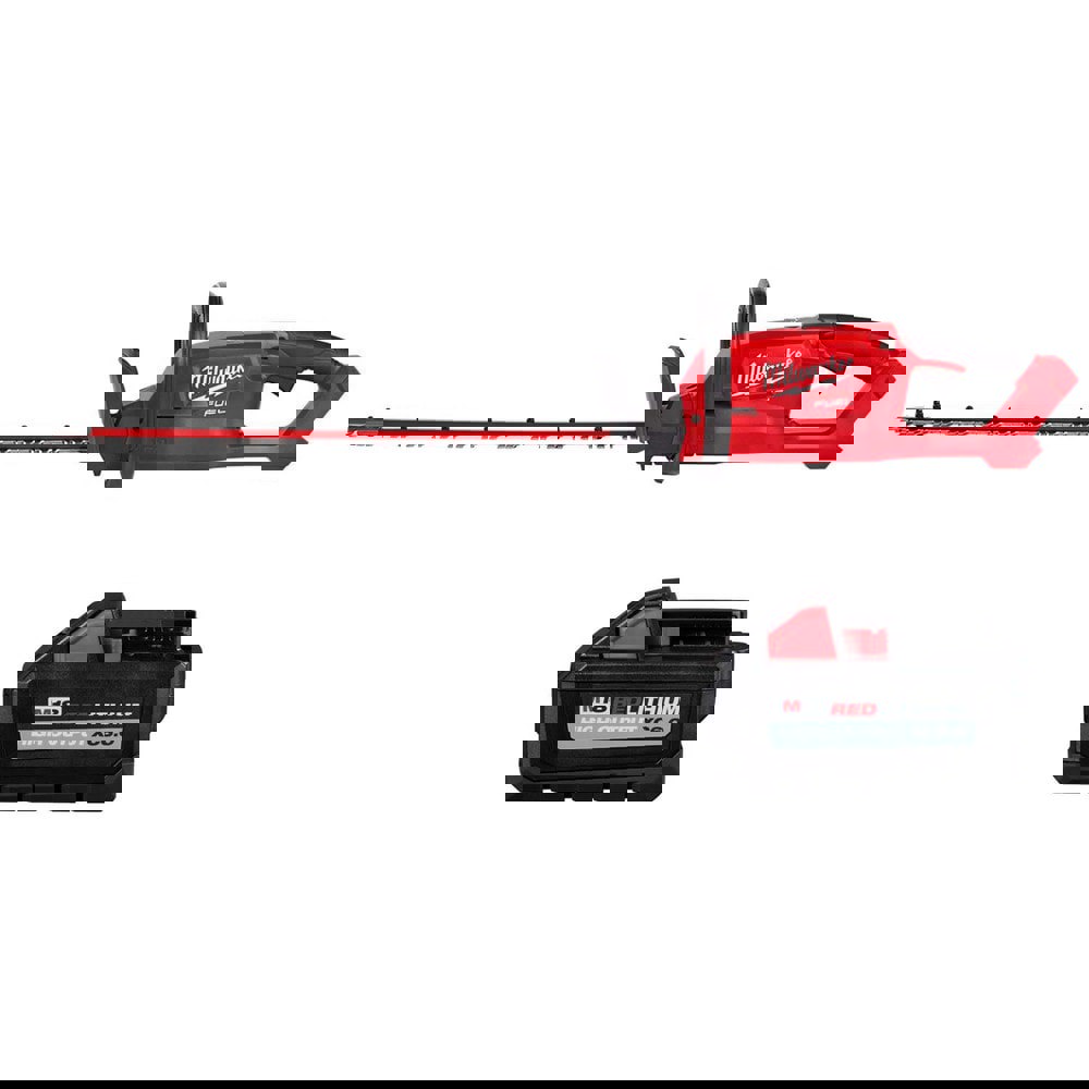 Edgers, Trimmers & Cutters; Power Type: Battery ; Blade Type: Double-Sided ; Battery Chemistry: Lithium-ion ; Batteries Included: Yes ; Includes: (1) M18 FUEL Hedge Trimmer (2726-20); M18 REDLITHIUM HIGH OUTPUT XC6.0 Battery Pack ; Self Propelled: No